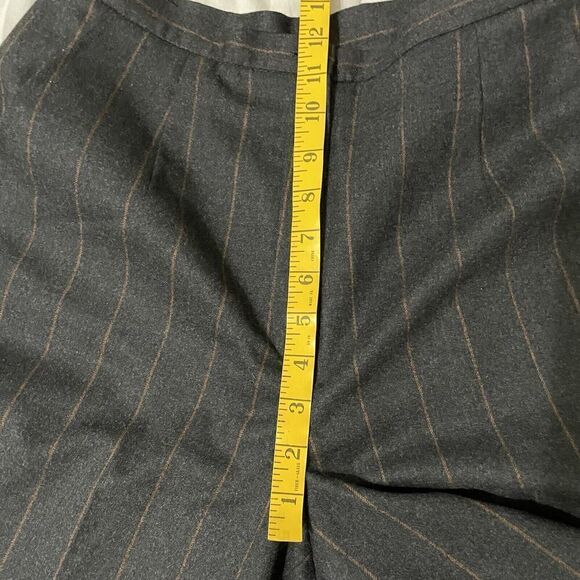 Talbots Wool Trouser Dress Pant Size 8 Gray Pinstripe Stretch Fully Line… - Picture 6 of 8